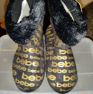 Girls bebe slipper boots